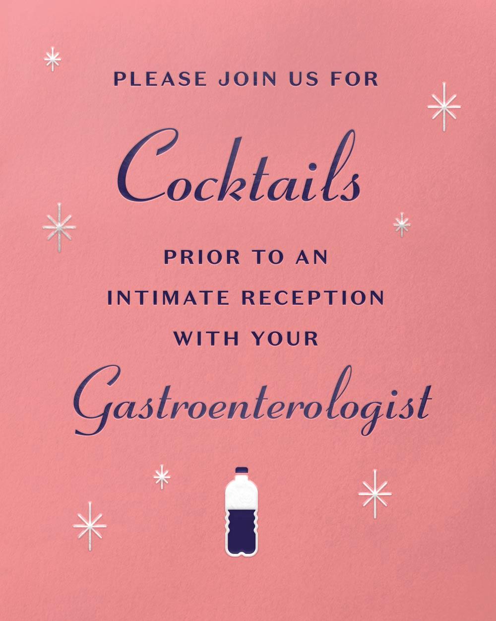 Please join us for cocktails prior to an intimate reception with your gastroenterologist.